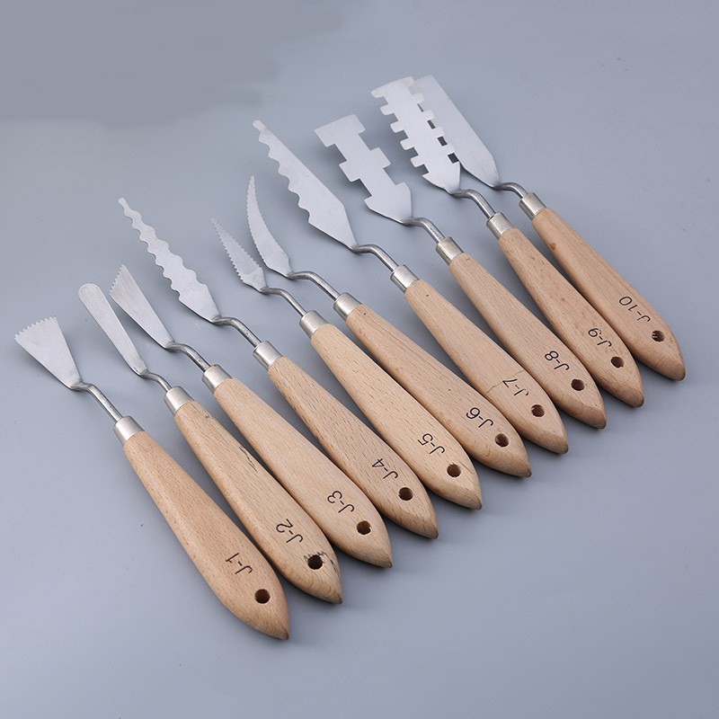Stainless Steel Palette Scraper Set Paint Palette Knives Blade For ...
