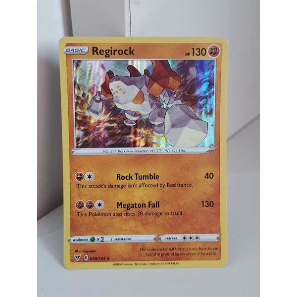 Pokemon regirock holo and reverse holo vivid voltage card | Shopee Singapore