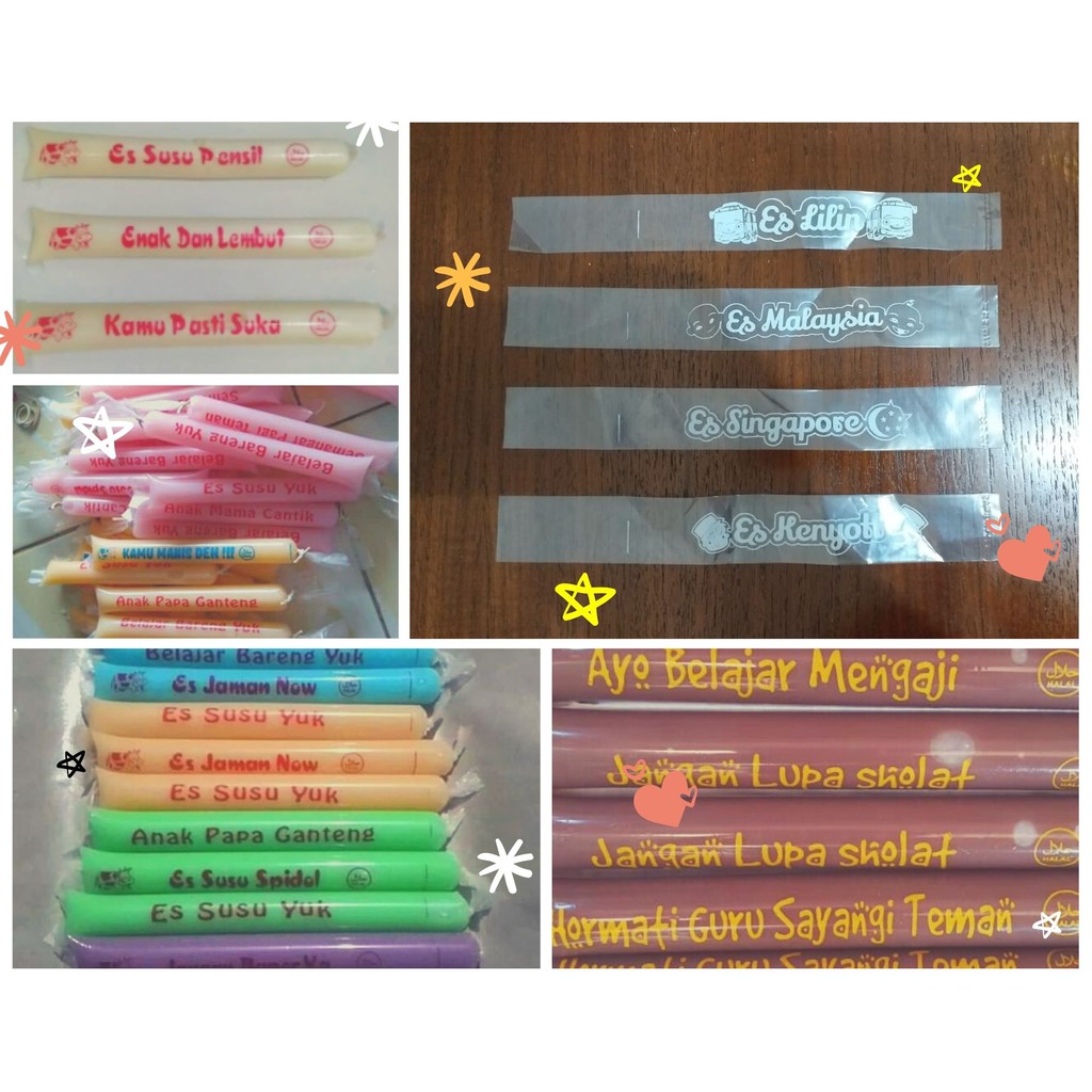LILIN White Screen Printed Mambo Ice Cream Plastic Ice Marker/ Ice ...