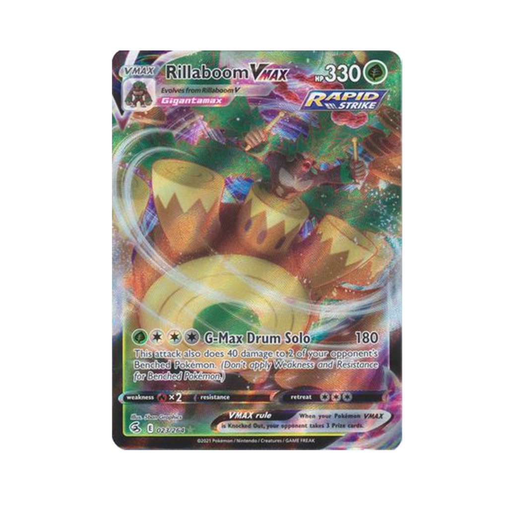 Pokemon - Rillaboom VMAX (023/264) Card (Sword & Shield: Fusion Strike ...