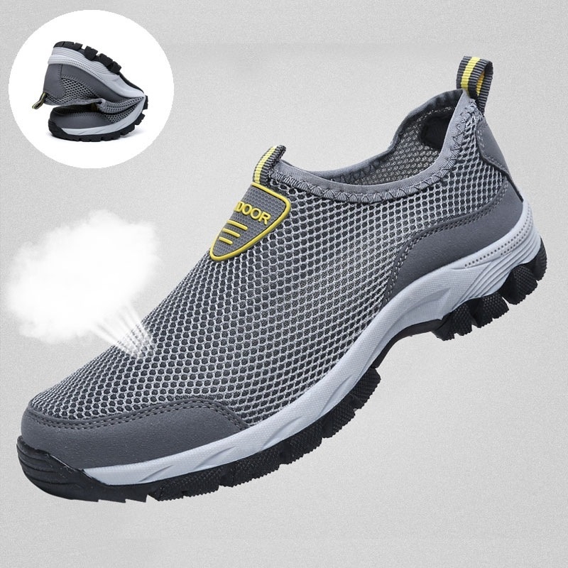 Men Outdoor Breathable Air Mesh Hiking Shoes Casual Rock Climbing