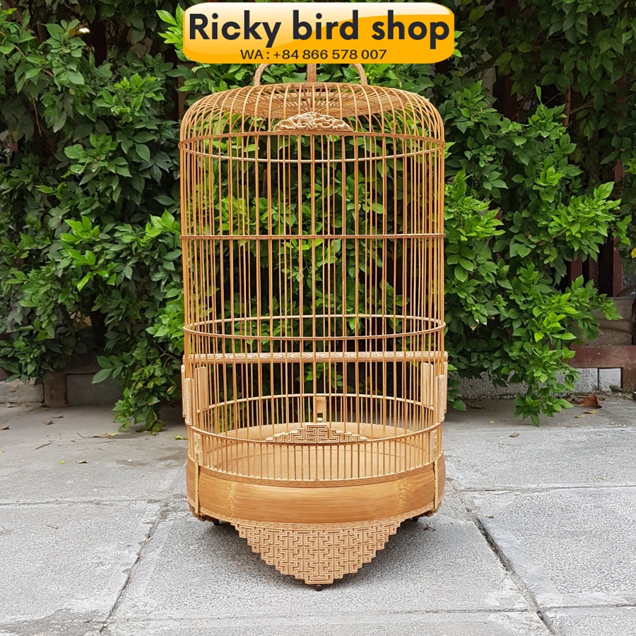 Bamboo Birdcage, Canary, finch bird cage Banzi design Shopee Singapore