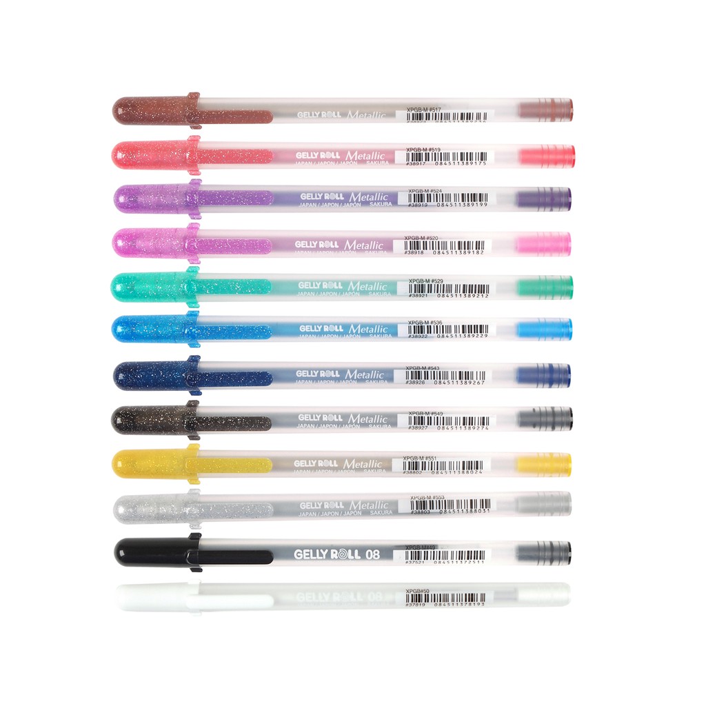 Color Sheen Metallic Gel Pens | Set of 12