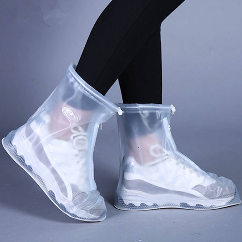 Reusable Waterproof Anti-Slip Rain Shoe Cover Rain Boots Durable PVC ...