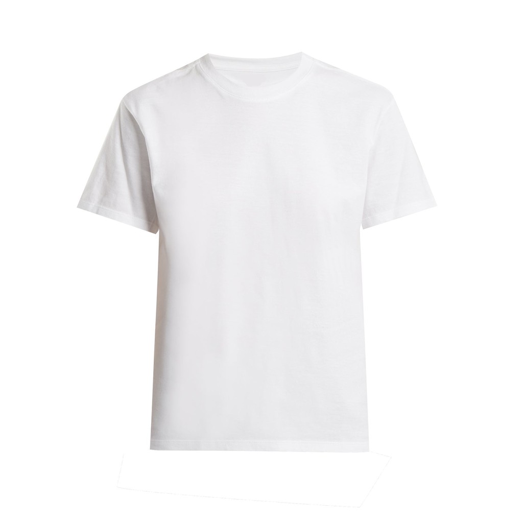 white shirt round neck