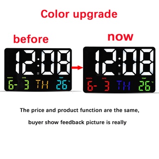 Alarm Clock Led Digital Clock Constantly 1 2inch Blue Digits Display