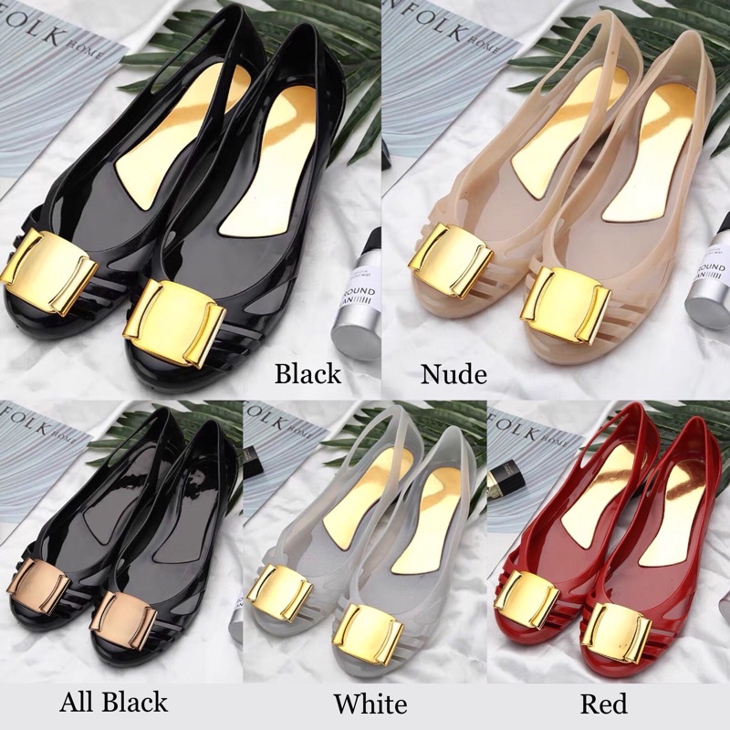 Jelly Shoes Women s Ballerina Flats europe branded 2021 office casual soft premium comfortable Shopee Singapore
