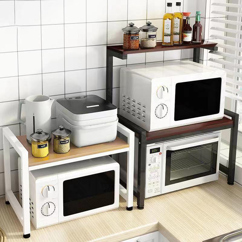 Metal Microwave Oven Rack Toaster Stand Shelf Expandable Kitchen ...