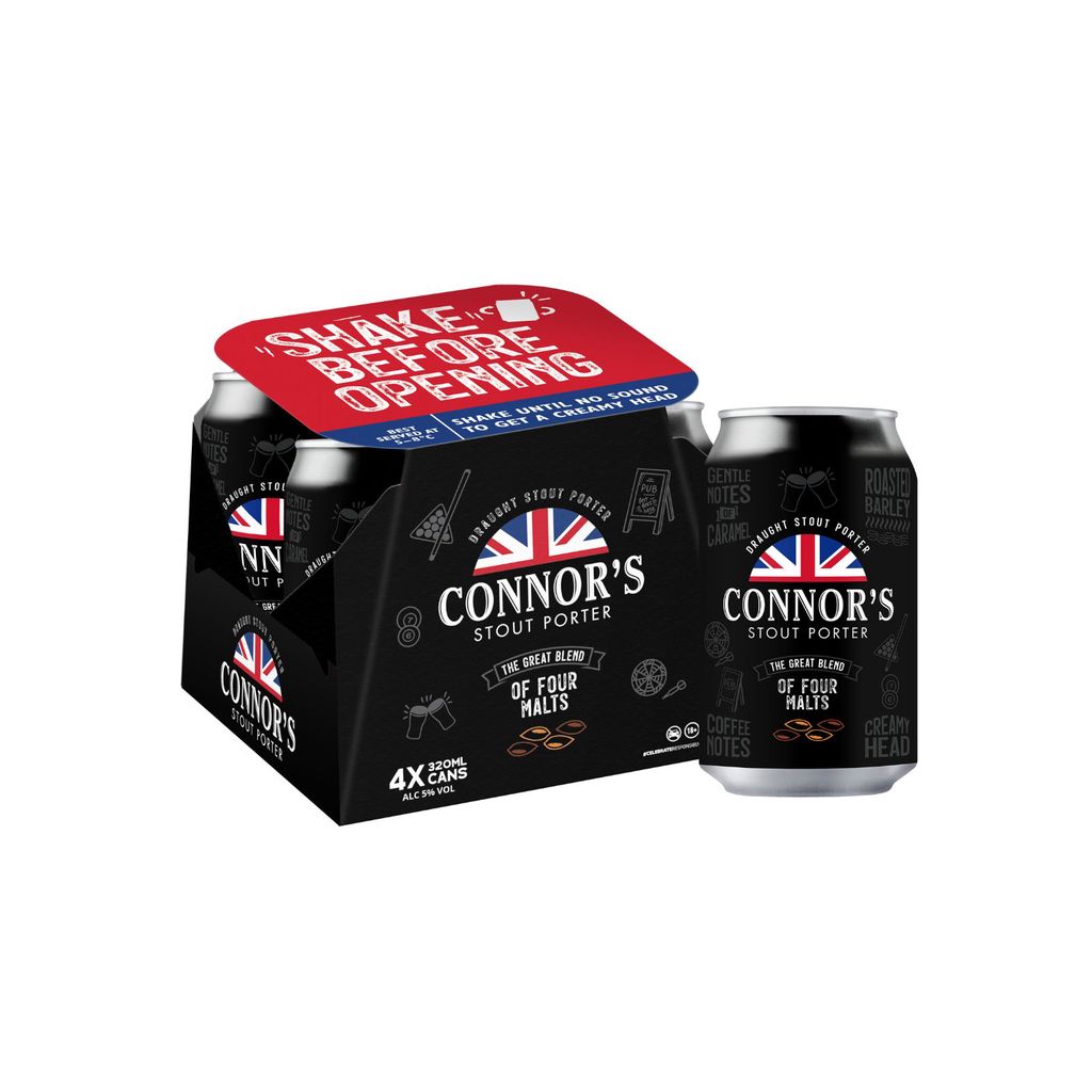 [1 Carton] Connor's Stout Porter Can (4 x 320ml) | Shopee Singapore