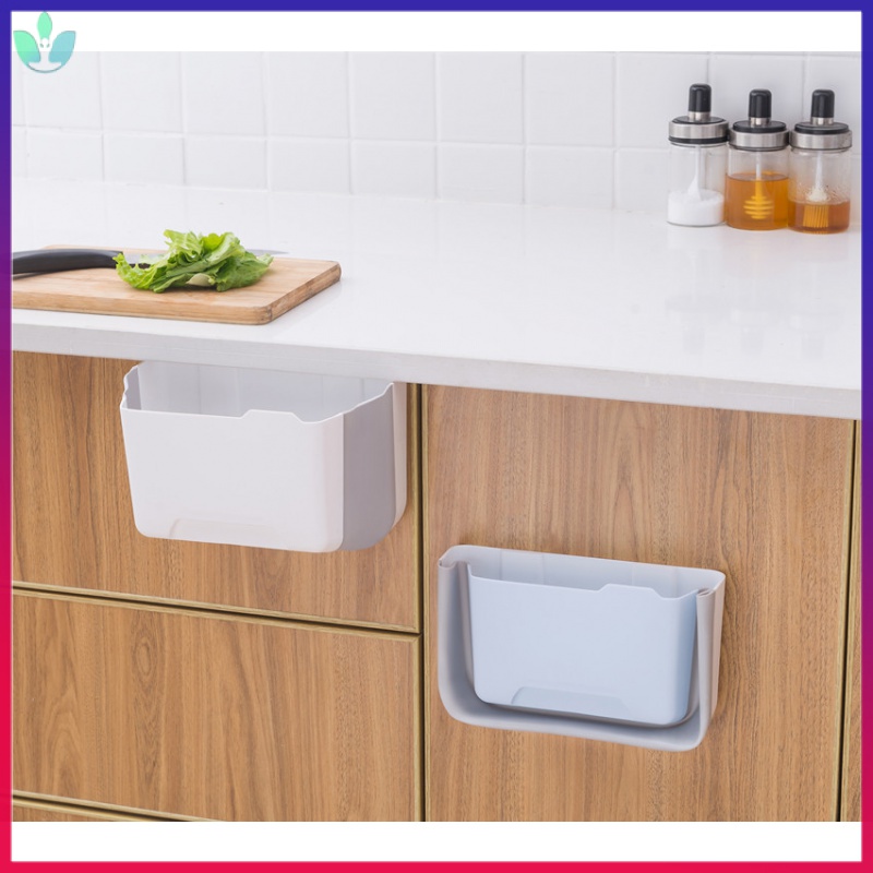 [Good]Foldable Wall Mounted Door Hanging Kitchen Trash Bin