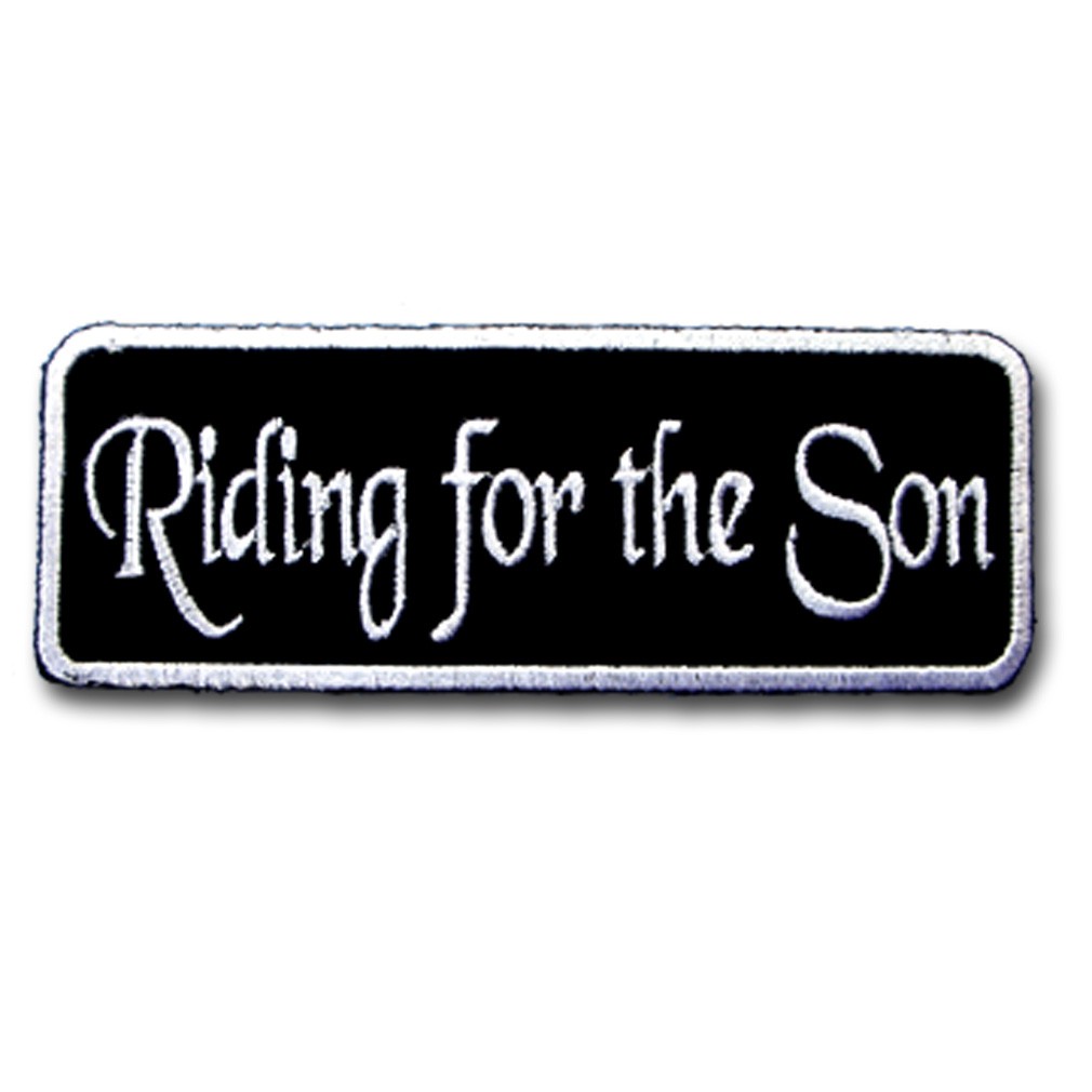 Arm Iron-On Patch Letters Riding for the son Pattern Clothing ...