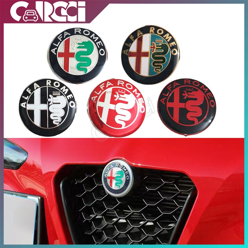 74MM Alfa Romeo Emblem Badge Car Front Rear Logo Sticker | Shopee Singapore