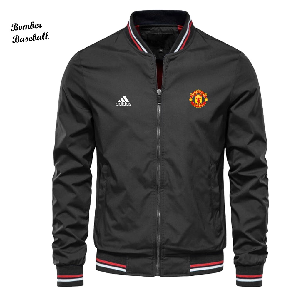 Manchester United Original Logo Bomber Baseball Jacket/Zipper Baseball