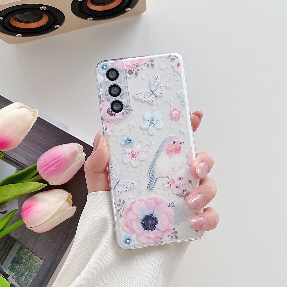 ins Flower Case For Samsung Galaxy S24 S23 S22 S21 Plus Ultra S23FE ...