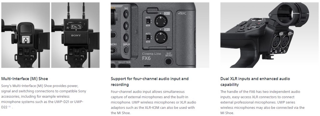 Sony FX6 Cinema Line Full-frame camera Body ILME-FX6V I Sony Singapore ...