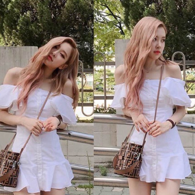 Blackpink rose dress store