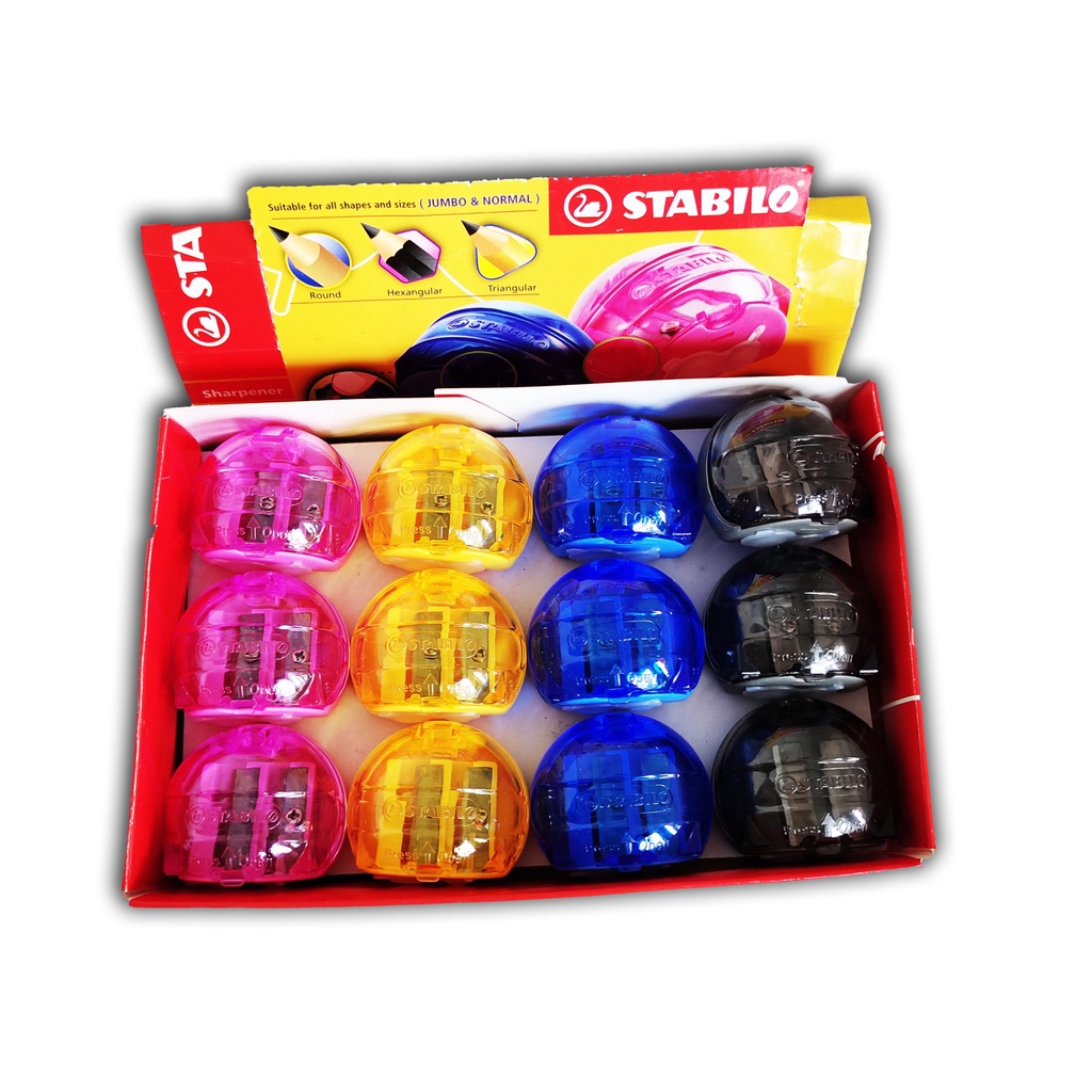 STABILO Twin-Hole Sharpener (Normal + Jumbo) | Shopee Singapore