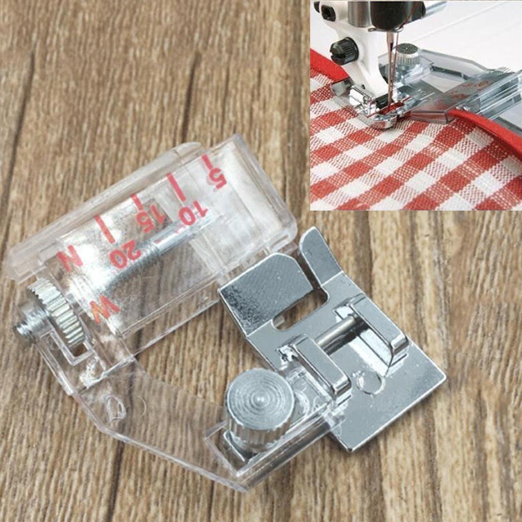 1pc New Snap On Adjustable Bias Tape Binding Foot Brother Janome Sewing  Machine ✨spdivines