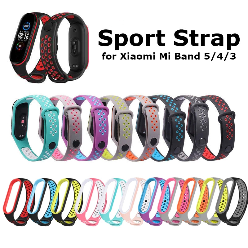 Strap for Mi band 6 Bracelet Sport Silicone Miband4 miband 5 Wrist