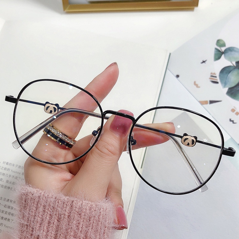 Anti Blue Eyeglasses Korean Retro Round Anti Radiation Glasses