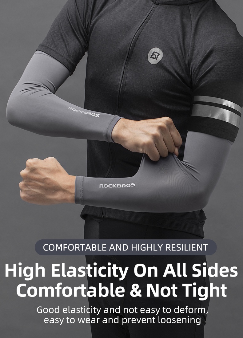 【3-day Delivery】ROCKBROS Ice Silk Sleeves Breathable UV Protection ...