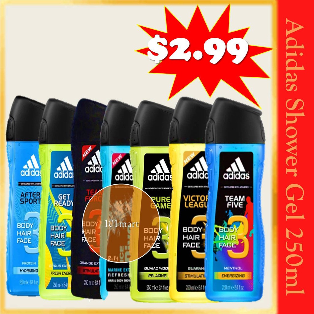 Adidas Shower Gel, 250ml400ML Shopee Singapore