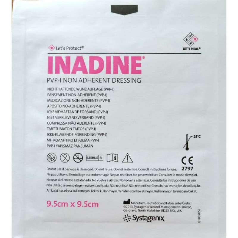 Inadine dressing 9.5cm*9.5cm (Systagenix) Shopee Singapore