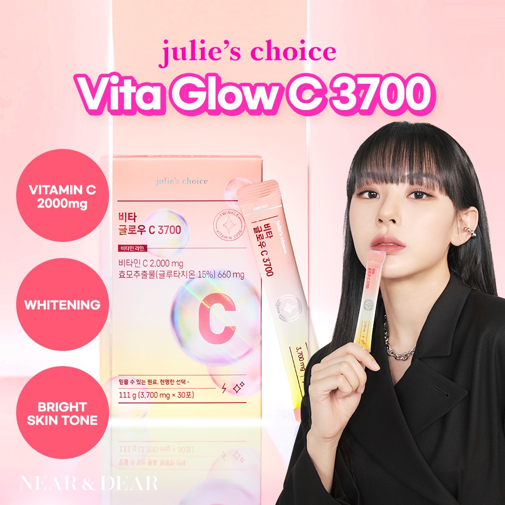 Julie's Choice // Vitaglow C 3700 Supplement for White and Healthy Skin (10 Sticks / 1 Box - 30 Sticks)