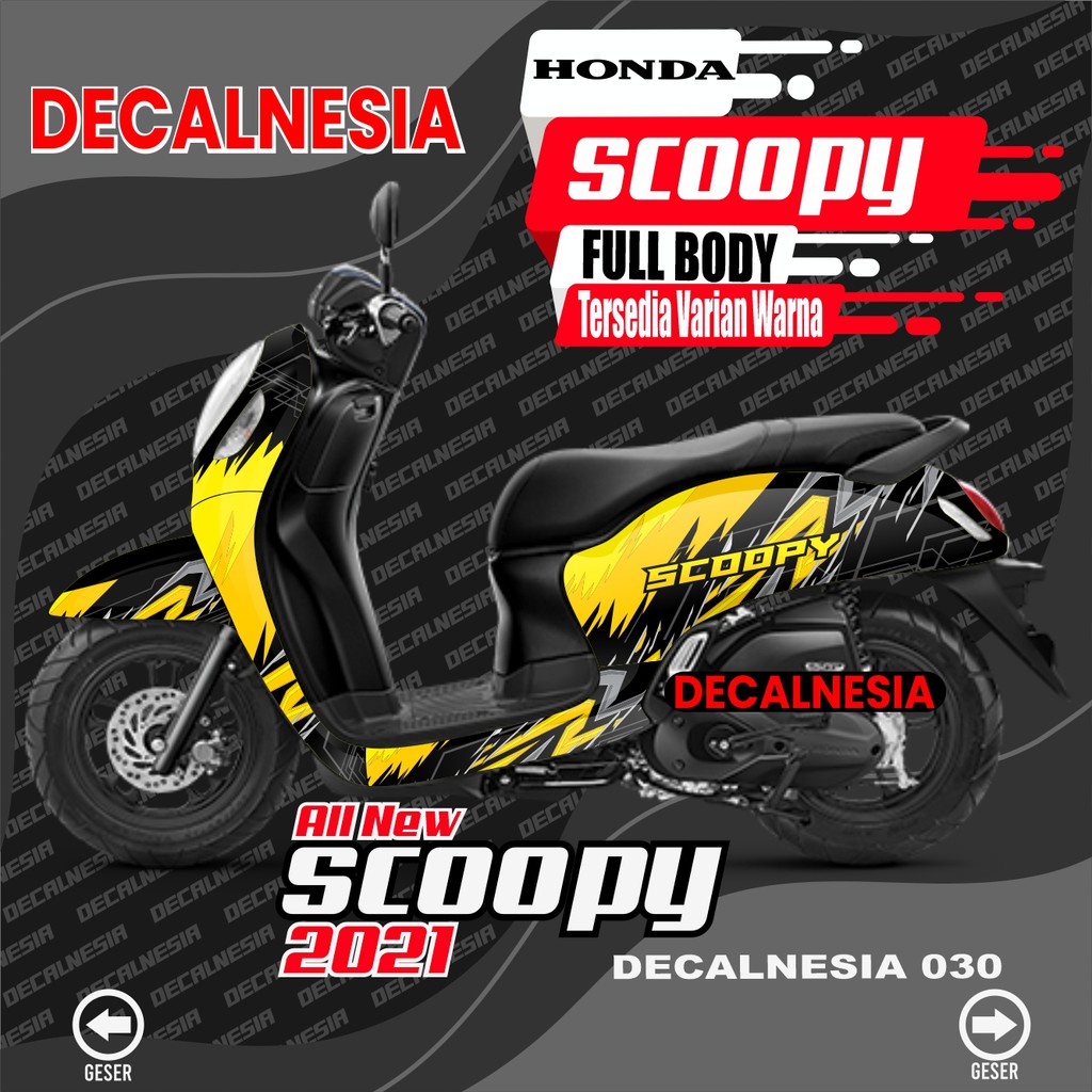 Full Body Scoopy Sticker 2021 Roadrace Variation - All New 2021 Scoopy ...
