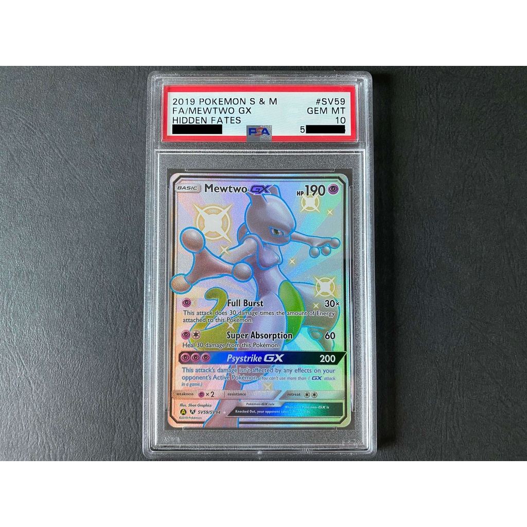 Mewtwo GX [PSA 10] - Hidden Fates (Pokemon Card / Pokemon TCG) | Shopee ...