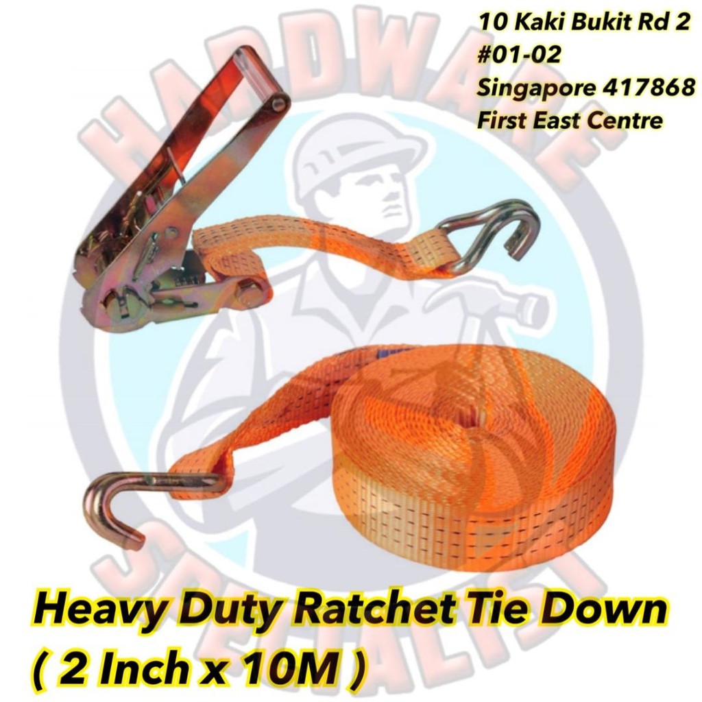 Heavy Duty Ratchet Tie Down (2 Inch x 10M)