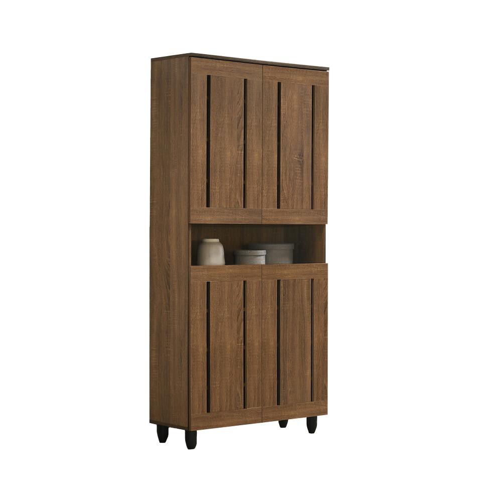 VHIVE Texas High 80cm Shoe (Walnut Tall Shoe Rack Storage