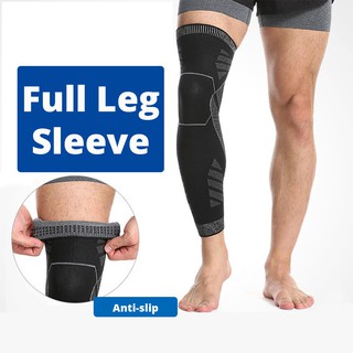 1Pair Sports Long Leg Compression Sleeves Anti-UV Elastic Leg Cover for Men  Women Cycling Running Basketball Football Volleyball