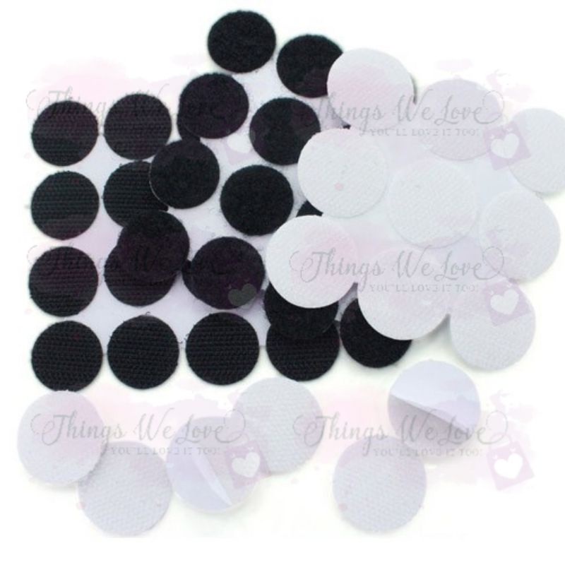 [SG SELLER] [FREE SHIPPING] 10SETS Loop And Hook Velcro Fastening Dots ...