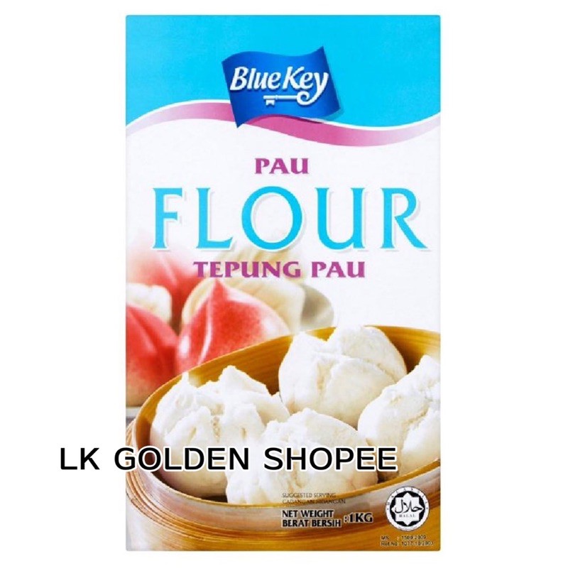 Blue key Pau Flour | Tepung Pau (1kg) | Shopee Singapore