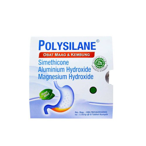 (1 Strip ) Polysilane Tablet / Obat Maag / Sakit Maag / Asam Lambung / Kembung / Gastritis - Gambar 3
