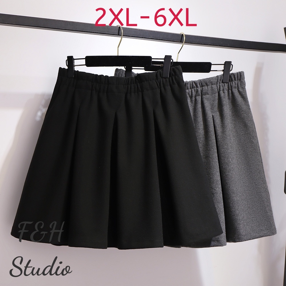 Plus size 2024 pleated skirt 6xl