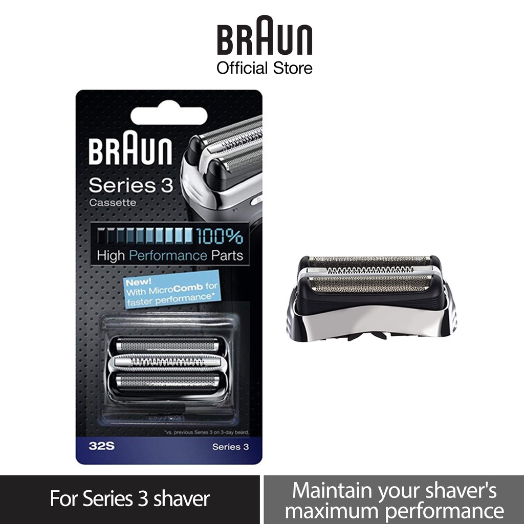 Braun Series 3 32s Electric Shaver Head Foil And Cutter Replacement Cassette Shopee Singapore