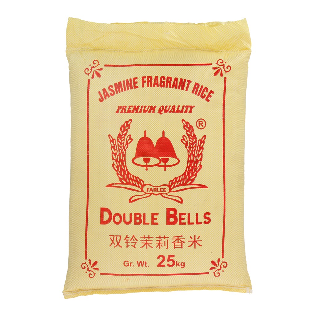 (Old Crop) Double Bells Jasmine Fragrant White Rice 25kg | Shopee Singapore