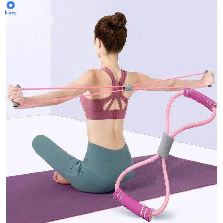 Fitness Yoga Rope 8 Figure Tensioner Resistance Band Exercise Rope ...