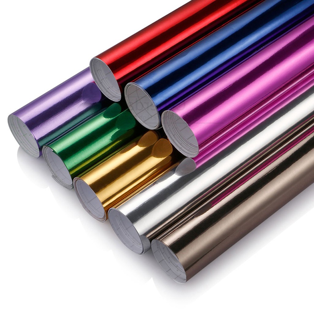 30x100cm Chrome Mirror Vinyl Film Wrapping Car Styling Sticker Decal Motorcycle