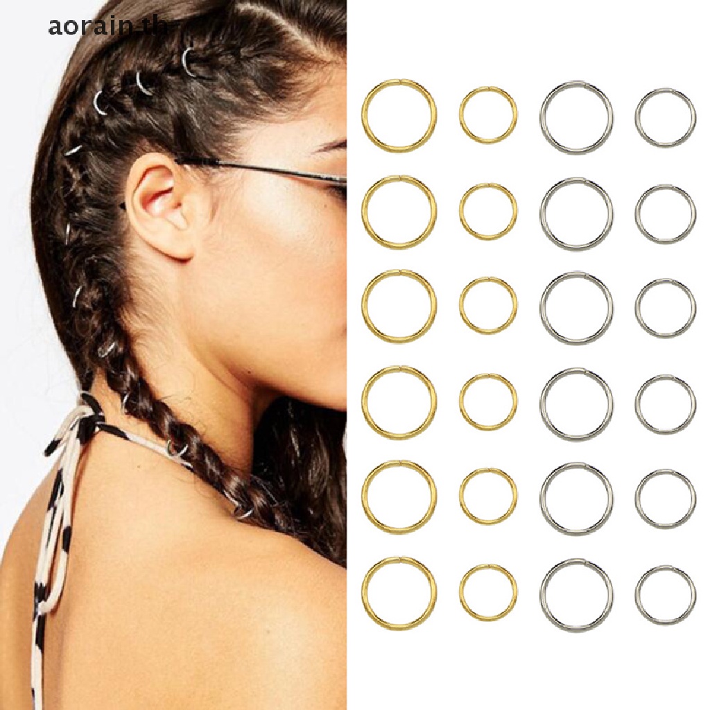 Gold rings in on sale hair