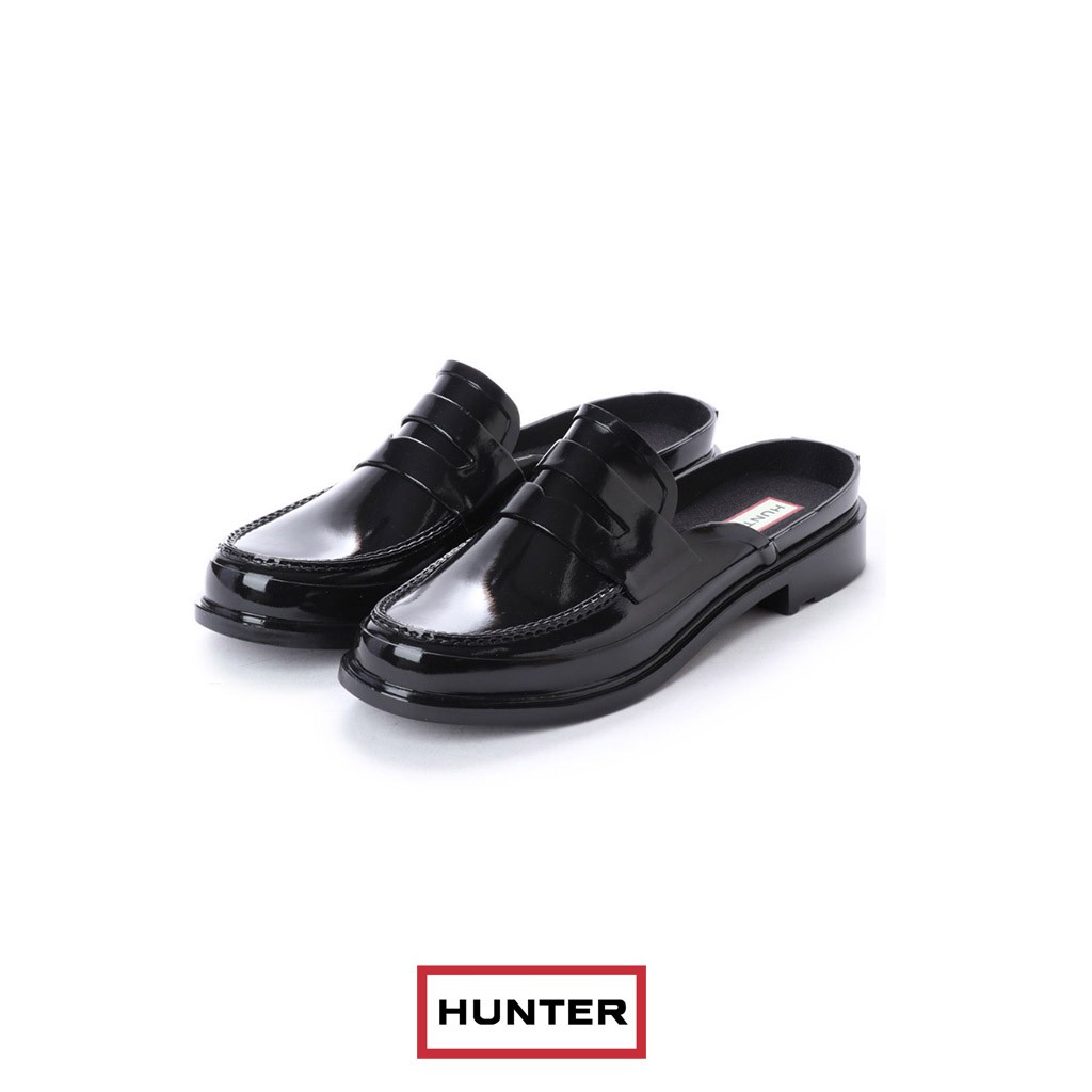 Hunter backless gloss store penny loafer