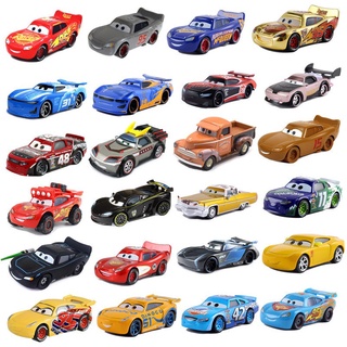 1:55 Disney Pixar Cars 3 2 Lightning McQueen Jackson School Bus Miss  Fritter Diecast Metal Metal Alloy Childrens Toy Car