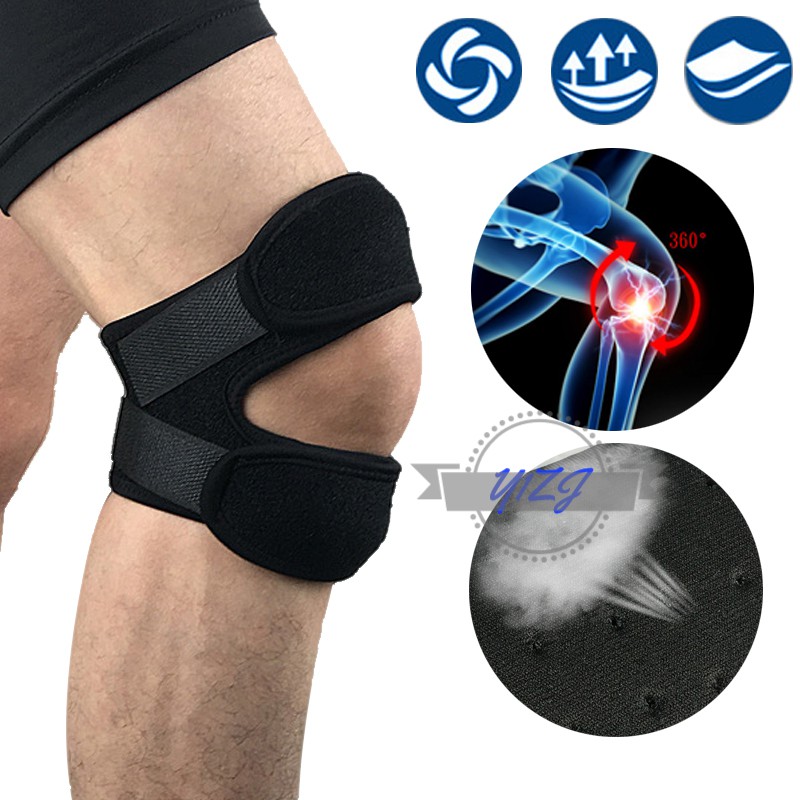 1 Pc Adjustable Sports Knee Pad Protector Outdoor Fitness Gym Hiking ...