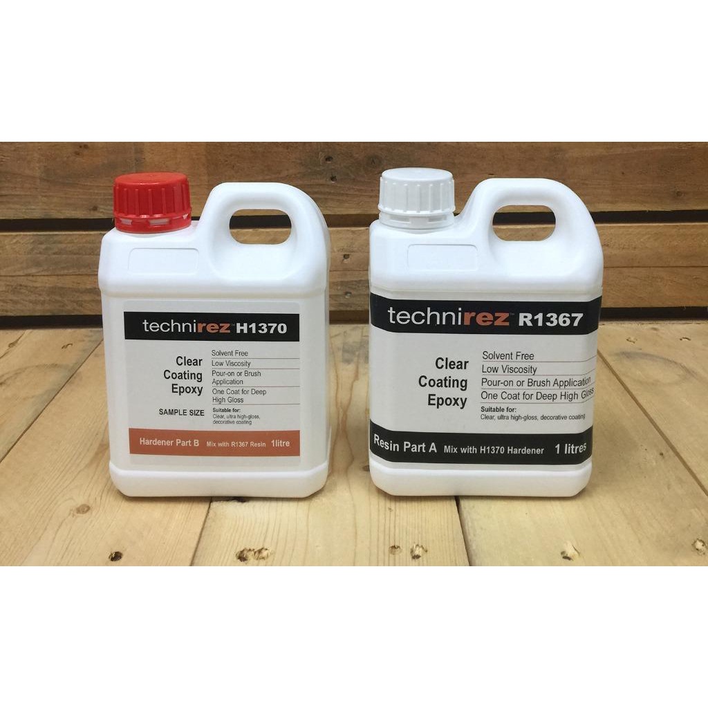 Kinetix Technirez R1367 & H1370 High Gloss Crystal Clear Coating Epoxy ...