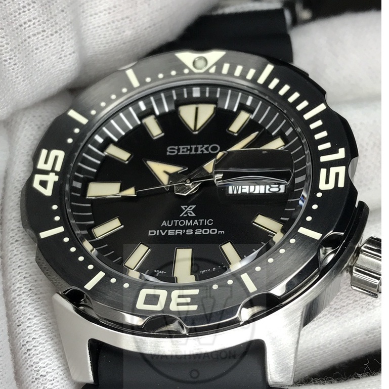 Watchwagon Seiko Prospex Monster SRPD27K1 Automatic Black Monster 200m Divers Watch SRPD27 SRPD27K Shopee Singapore