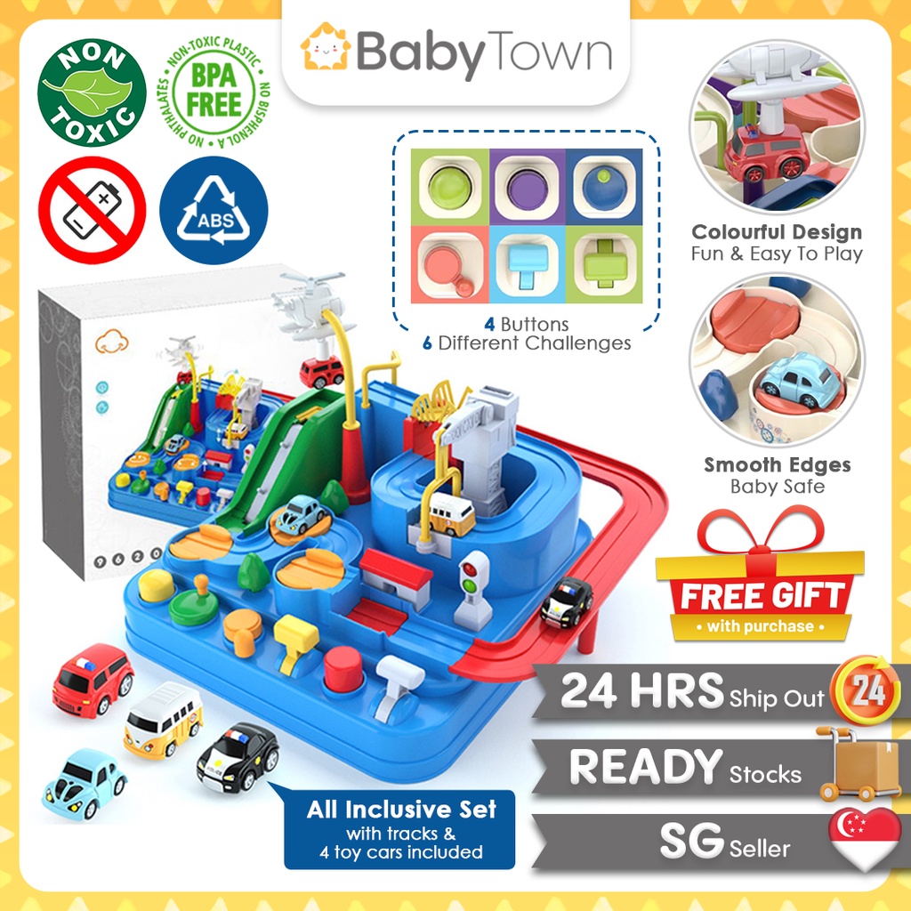 Car Adventure Toy Set Track & Car Play Set Kids Educational Toy Car