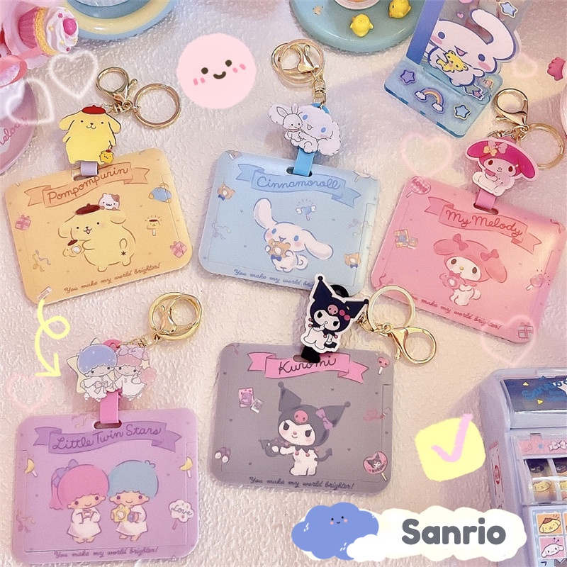 Sanrio Horizontal Card Holder Slide Cover Hard Case Photocard Protector ...