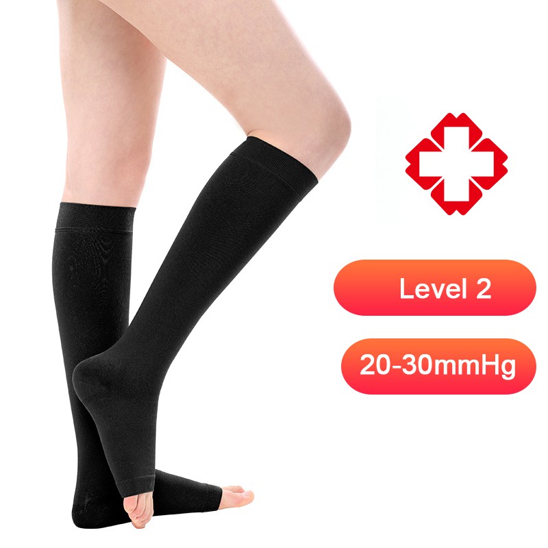 Knee High Compression Socks 23-32mmHg Men Women Stockings Varicose Veins  Medical